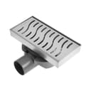 Трап AFLORN AF20410-20, d=50 мм, горизонтальный, с фланцем своб.вращением 360°,100×200 мм, нерж.сталь