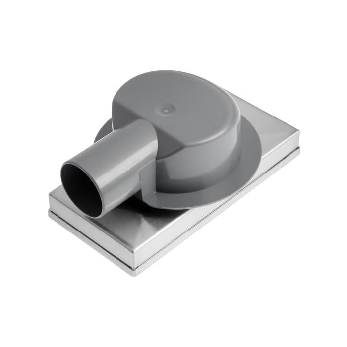 Трап AFLORN AF20410-20, d=50 мм, горизонтальный, с фланцем своб.вращением 360°,100×200 мм, нерж.сталь