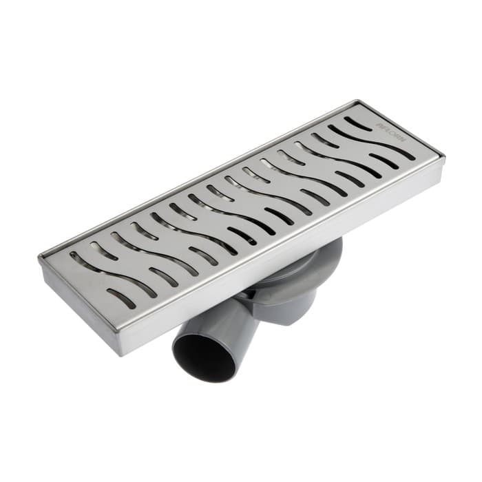 Трап AFLORN AF20410-30, d=50 мм, горизонтальный, с фланцем своб.вращением 360°,100×300 мм, нерж.сталь