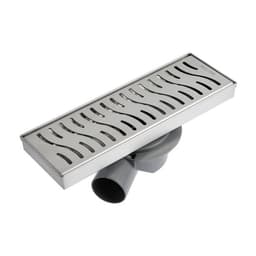 Трап AFLORN AF20410-30, d=50 мм, горизонтальный, с фланцем своб.вращением 360°,100×300 мм, нерж.сталь