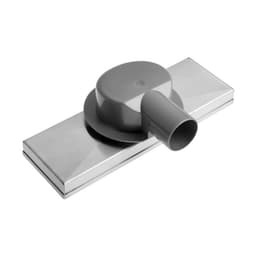 Трап AFLORN AF20410-30, d=50 мм, горизонтальный, с фланцем своб.вращением 360°,100×300 мм, нерж.сталь