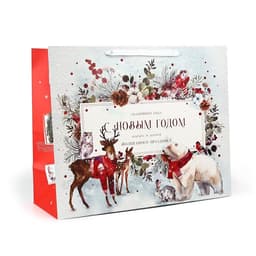 Пакет подарочный новогодний ламинированный «С Новым годом», XL 49×40×19 см