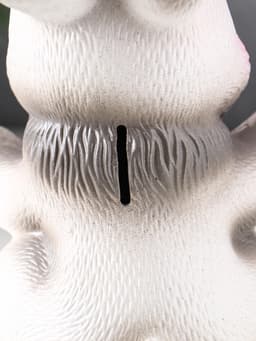 Копилка для денег «Радостный заяц», гипс, серый, 21 см