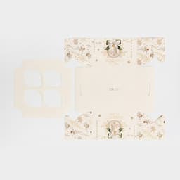 Коробка для капкейка «Бело-золотой Новый год », 16×16×10 см