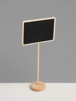 Ценник меловой на ножке «Прямоугольник», 17×8 см, чёрный