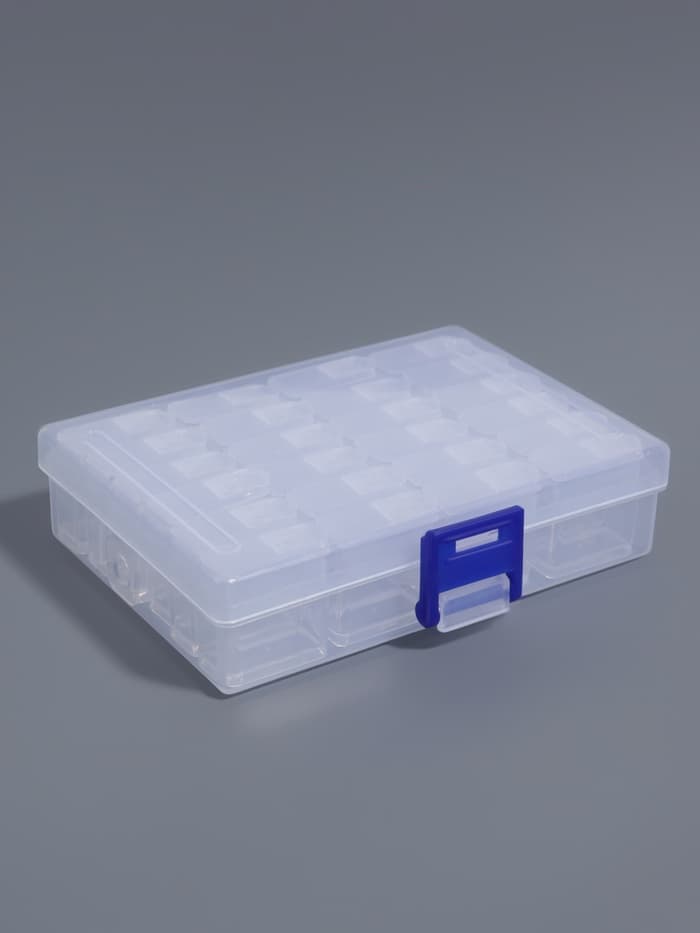 Органайзер для хранения мелочей, 24 баночки, 13×10×3.5 см, прозрачный
