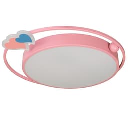 Люстра с ПДУ «Ритмо» LED 90 Вт 3000-6000К розовый 50×54×5.5 см BayerLux