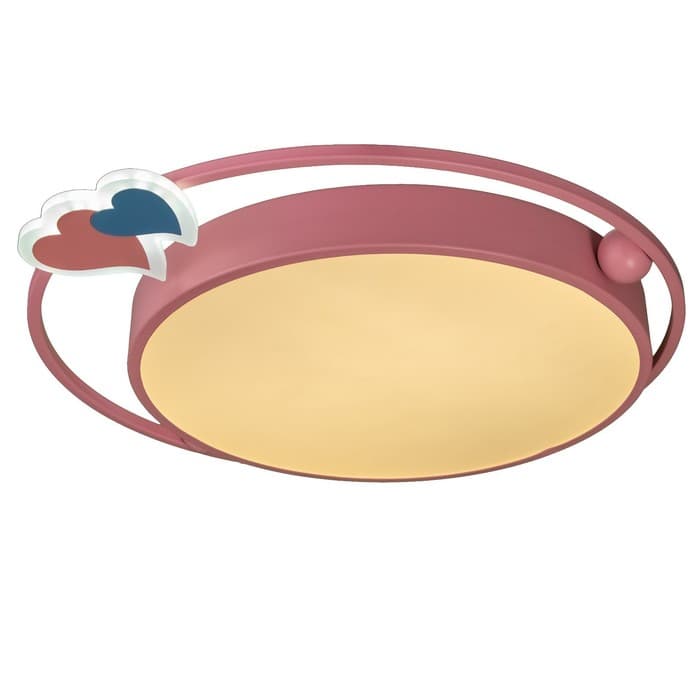 Люстра с ПДУ «Ритмо» LED 90 Вт 3000-6000К розовый 50×54×5.5 см BayerLux