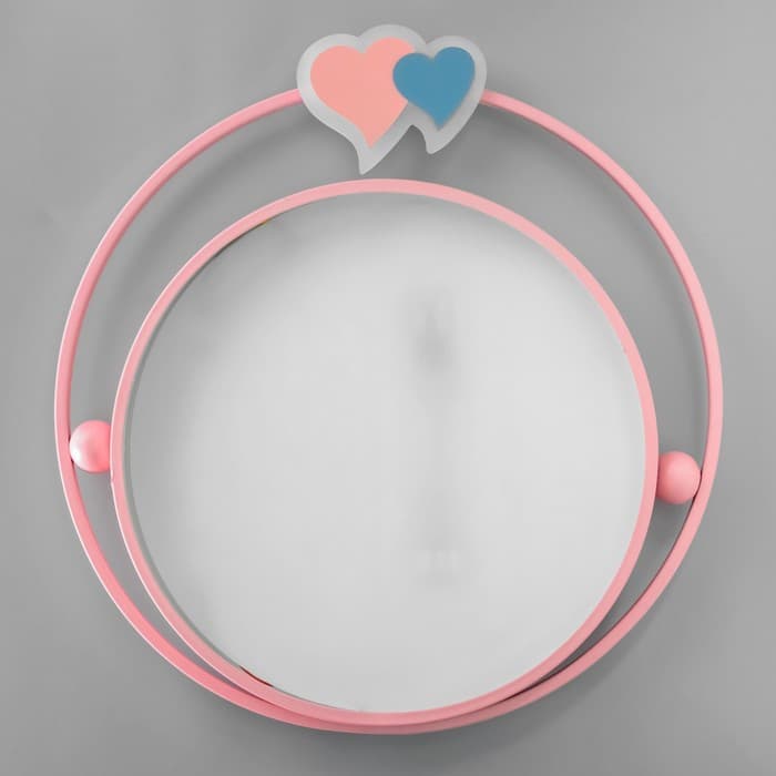 Люстра с ПДУ «Ритмо» LED 90 Вт 3000-6000К розовый 50×54×5.5 см BayerLux