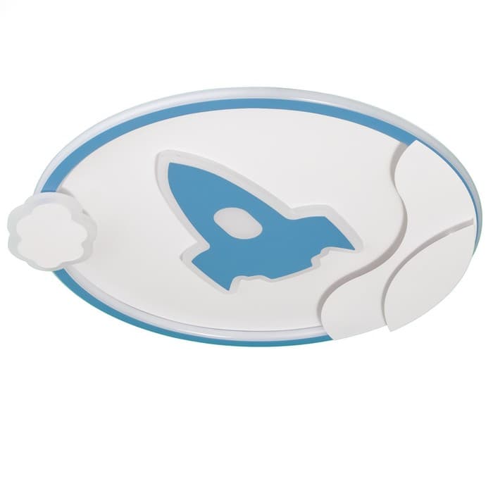 Люстра с ПДУ «Полет» LED 160 Вт 3000-6000К бело-синий 50×53×5.5 см BayerLux