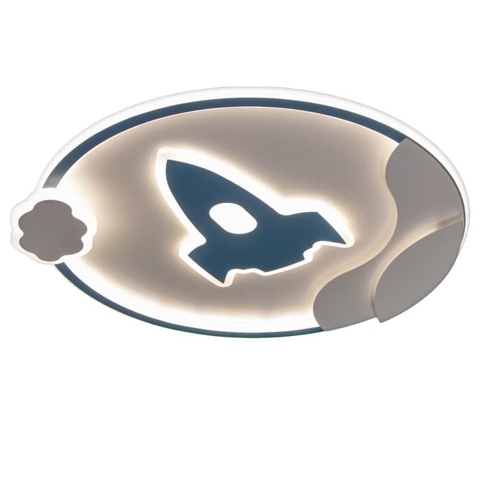 Люстра с ПДУ «Полет» LED 160 Вт 3000-6000К бело-синий 50×53×5.5 см BayerLux