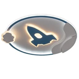 Люстра с ПДУ «Полет» LED 160 Вт 3000-6000К бело-синий 50×53×5.5 см BayerLux