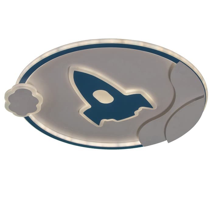 Люстра с ПДУ «Полет» LED 160 Вт 3000-6000К бело-синий 50×53×5.5 см BayerLux