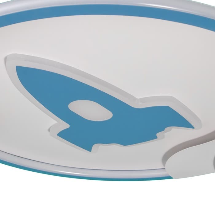 Люстра с ПДУ «Полет» LED 160 Вт 3000-6000К бело-синий 50×53×5.5 см BayerLux