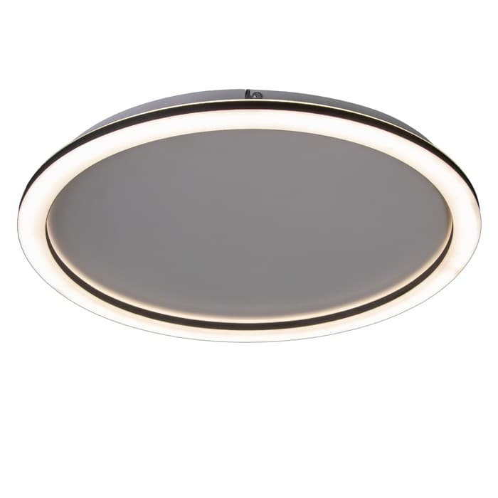 Люстра с ПДУ «Ринго» LED 62 Вт 3000-6000К черный 50×50×4.5 см BayerLux