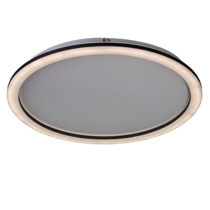 Люстра с ПДУ «Ринго» LED 62 Вт 3000-6000К черный 50×50×4.5 см BayerLux