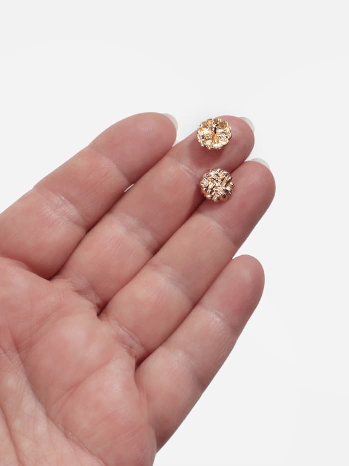 Пуговицы на ножке, металлические, d=11 мм, набор 5 шт., цвет золотой