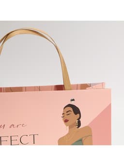 Пакет подарочный, упаковка, «Ты идеальна», 30×20×10 см