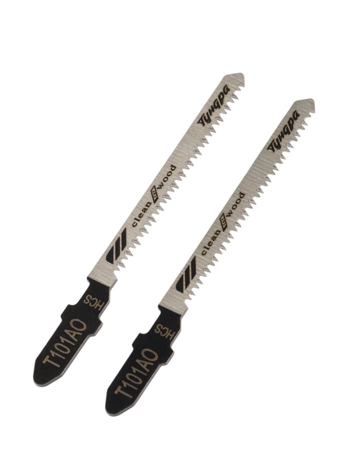 Пилки для лобзиков ТУНДРА, по дереву, фигурный рез, HCS, 50/75×1.4 мм, 2 шт.