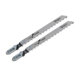 Пилки для лобзиков ТУНДРА, по дереву, прямой рез, HCS, 75/100×2.5 мм, 2 шт.