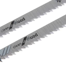 Пилки для лобзиков ТУНДРА, по дереву, чистый прямой рез, HCS, 75/100×2.5 мм, 2 шт.