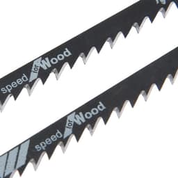 Пилки для лобзиков ТУНДРА, по дереву, прямой грубый рез, HCS, 75/100×4 мм, 2 шт.