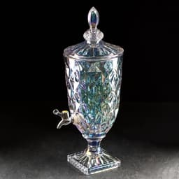 Диспенсер для напитков «Сияние», 3 л, 17×48 см, стекло, перламутровый