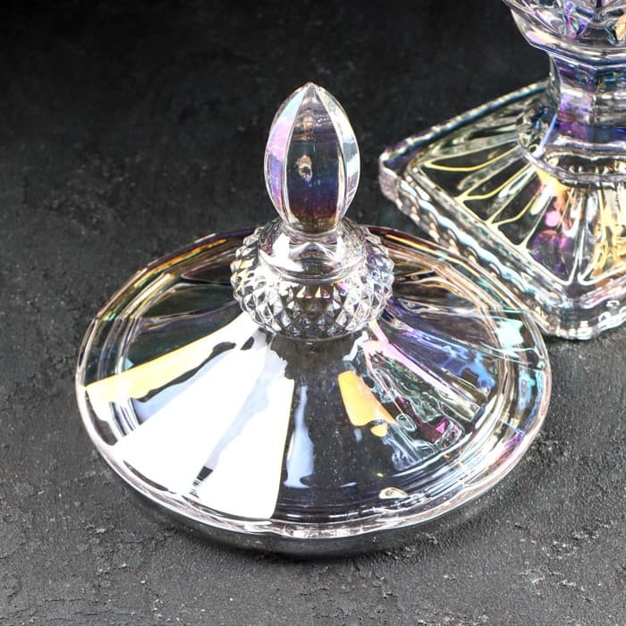 Диспенсер для напитков «Сияние», 3 л, 17×48 см, стекло, перламутровый