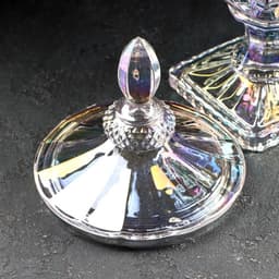 Диспенсер для напитков «Сияние», 3 л, 17×48 см, стекло, перламутровый