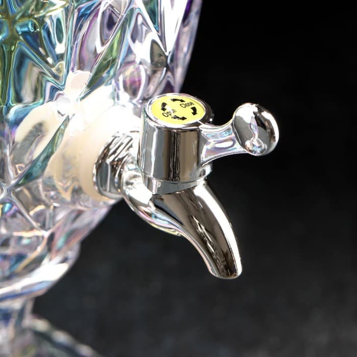 Диспенсер для напитков «Сияние», 3 л, 17×48 см, стекло, перламутровый