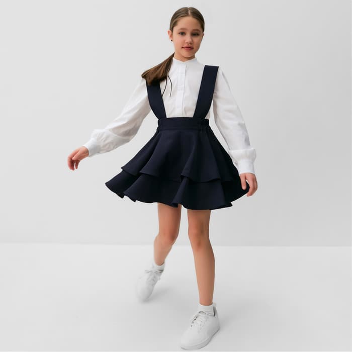 Сарафан для девочки MINAKU, синий, рост 122 см