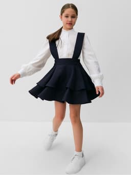 Сарафан для девочки MINAKU, синий, рост 122 см