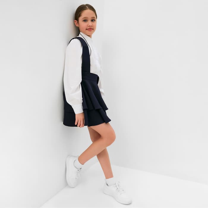 Сарафан для девочки MINAKU, синий, рост 122 см