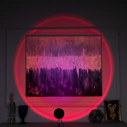 Световой прибор «Закат», 5 картриджей, регулировка высоты, 5 В, свечение мульти (RGB)