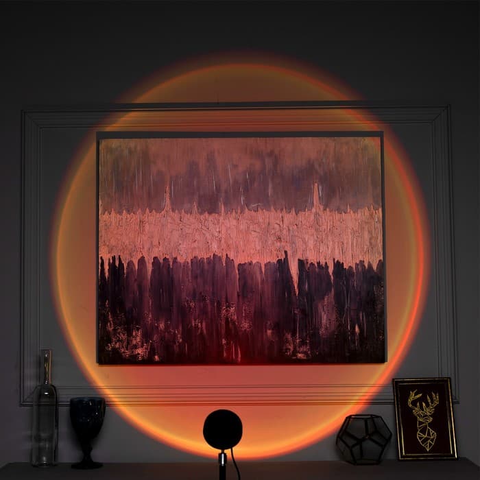 Световой прибор «Закат», 5 картриджей, регулировка высоты, 5 В, свечение мульти (RGB)