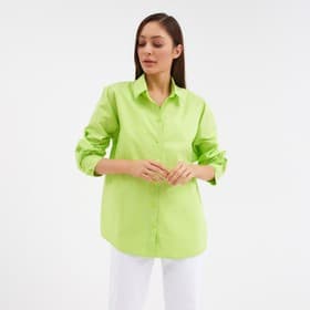 Рубашка женская MIST: Classic Collection, размер 44, зелёная