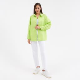 Рубашка женская MIST: Classic Collection, размер 44, зелёная