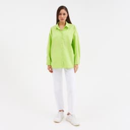 Рубашка женская MIST: Classic Collection, размер 44, зелёная