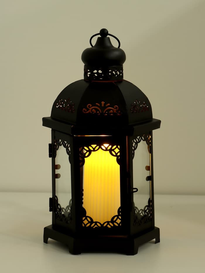 Металлический подсвечник-фонарь на 1 свечу «Цветущие вензеля», стекло, d=10 см, чёрный, 13.5×15×29 см