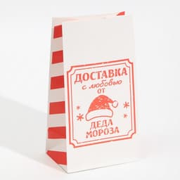 Пакет без ручек «Доставка с любовью», 10×19.3×7 см