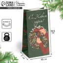 Пакет без ручек новогодний «С Новым годом», 10×19×7 см