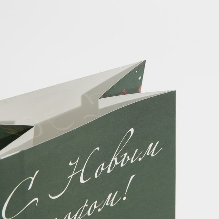 Пакет без ручек новогодний «С Новым годом», 10×19×7 см