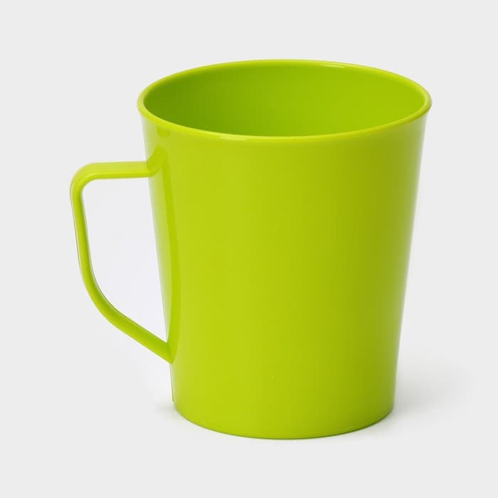 Кружка пластиковая ПластоС, 400 мл, МИКС