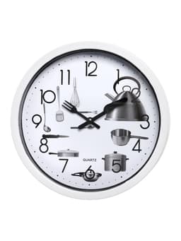 Часы настенные классические «Кухонные приборы», для кухни, плавный ход, d=20 см