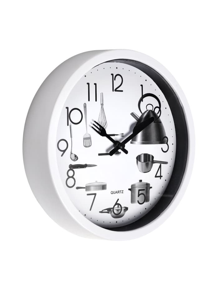 Часы настенные классические «Кухонные приборы», для кухни, плавный ход, d=20 см