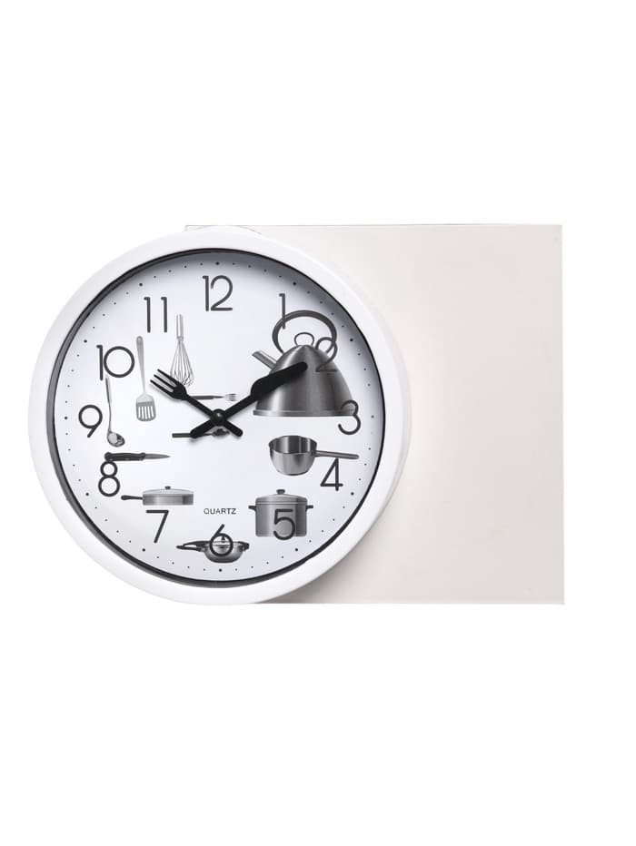Часы настенные классические «Кухонные приборы», для кухни, плавный ход, d=20 см