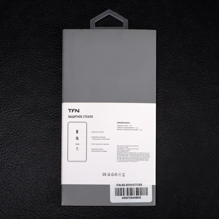 Защитное стекло 2.5D TFN для Xiaomi Redmi 9T, полный клей, чёрная рамка