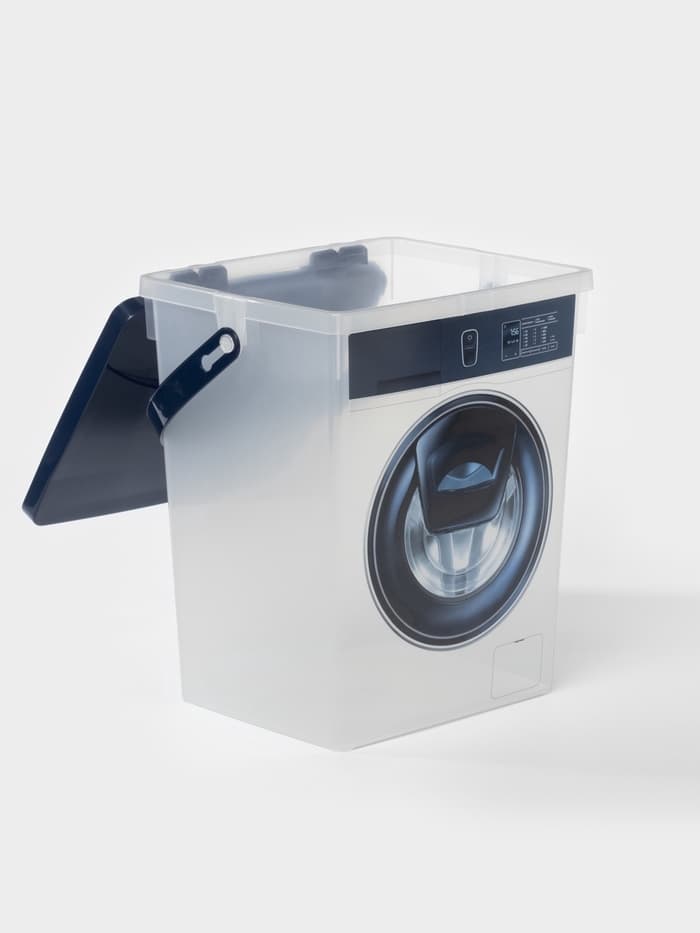 Контейнер для стирального порошка, 5 л, 19.6×16.7×23 см, пластик, МИКС