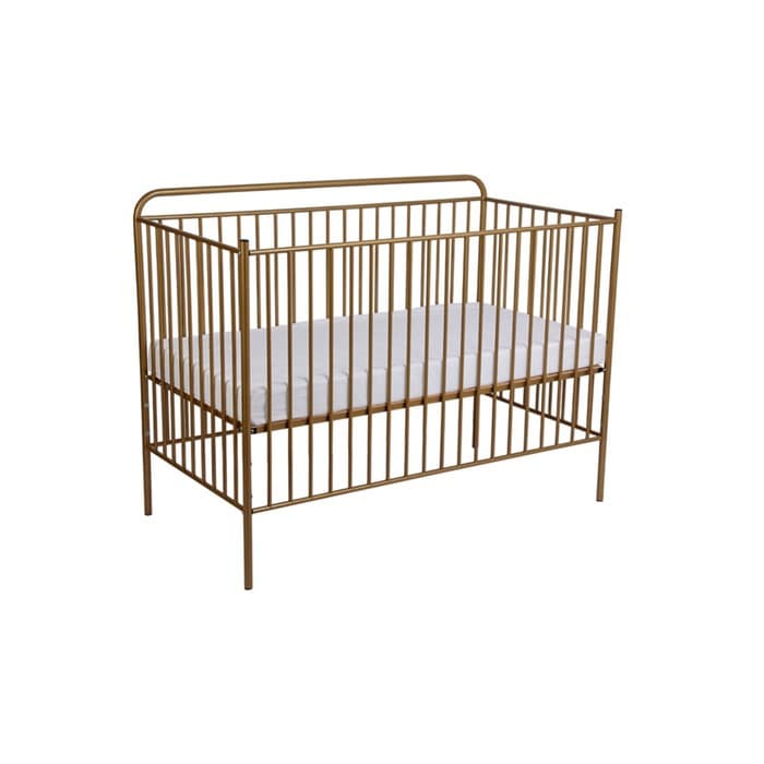 Кровать-трансформер Polini kids Vintage 400, детская, металлическая, цвет бронзовый