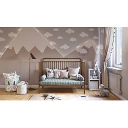 Кровать-трансформер Polini kids Vintage 400, детская, металлическая, цвет бронзовый